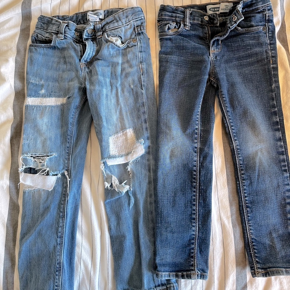 Old Navy kids jeans - Light and Dark Wash
